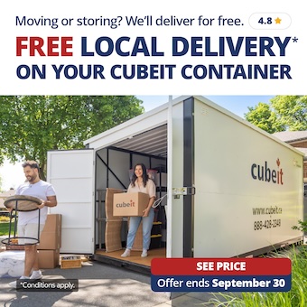 Cubeit Portable Storage Promotion